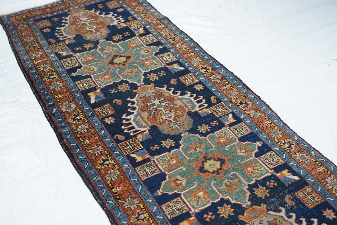 Antique Heriz Runner 2'8'' x 10'8''