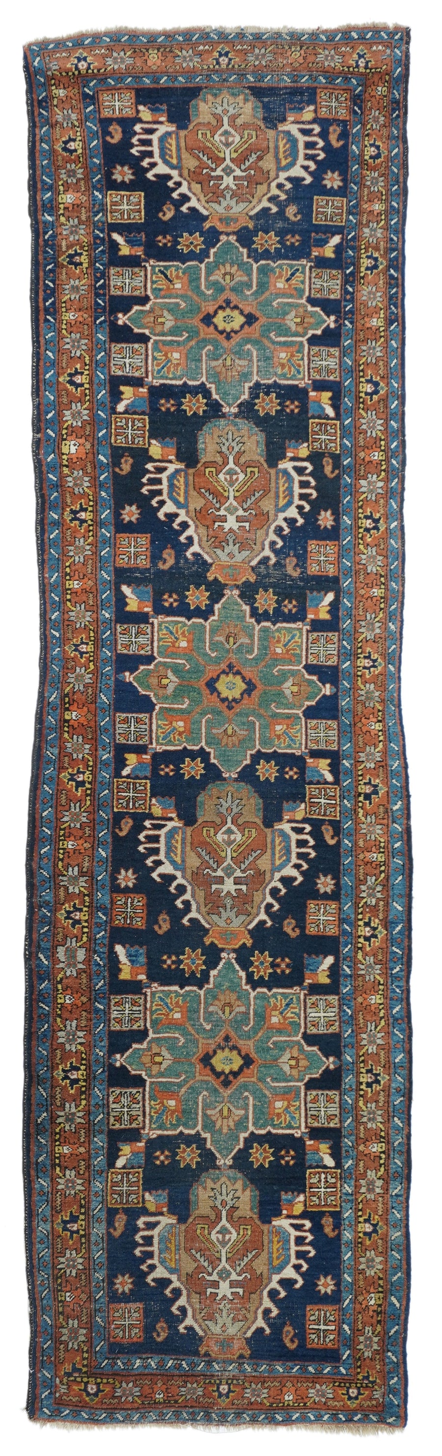 Antique Heriz Runner 2'8'' x 10'8''