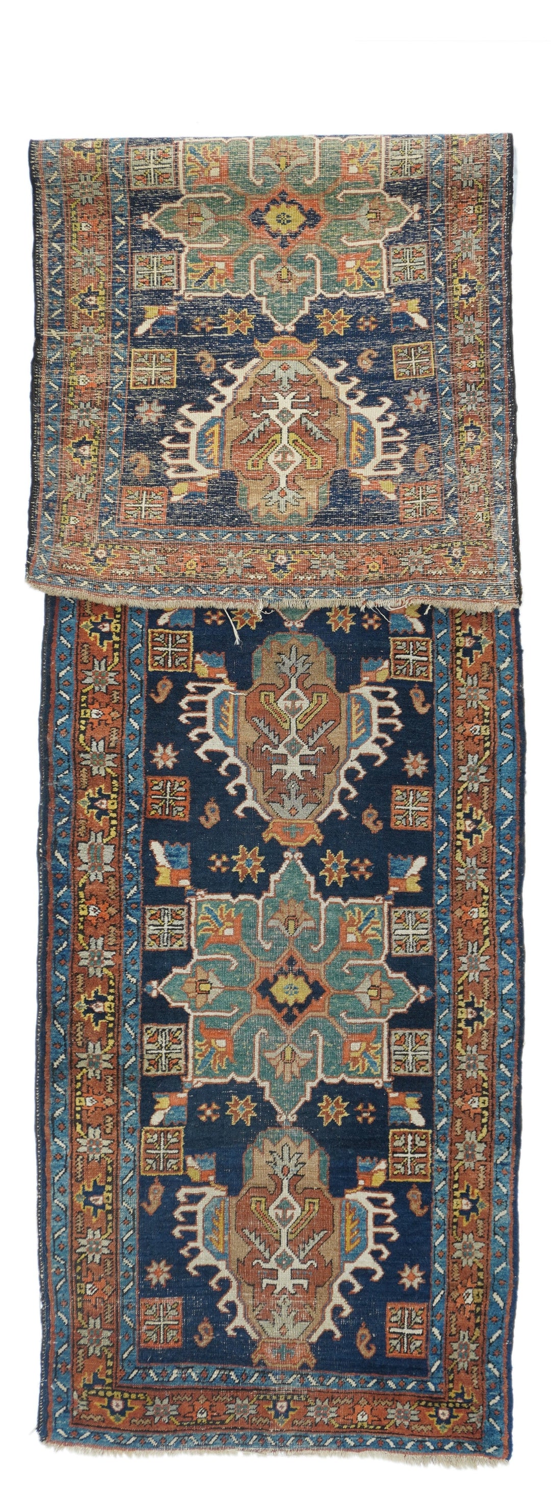 Antique Heriz Runner 2'8'' x 10'8''