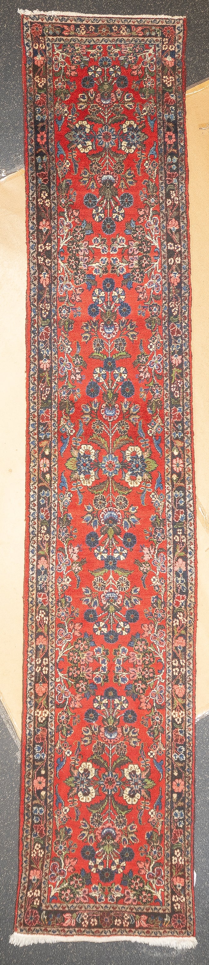 Fine Semi Antique Persian Dargezin Long Rug