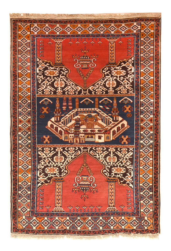 Antique Shirvan Rug 3'11'' x 5'5''