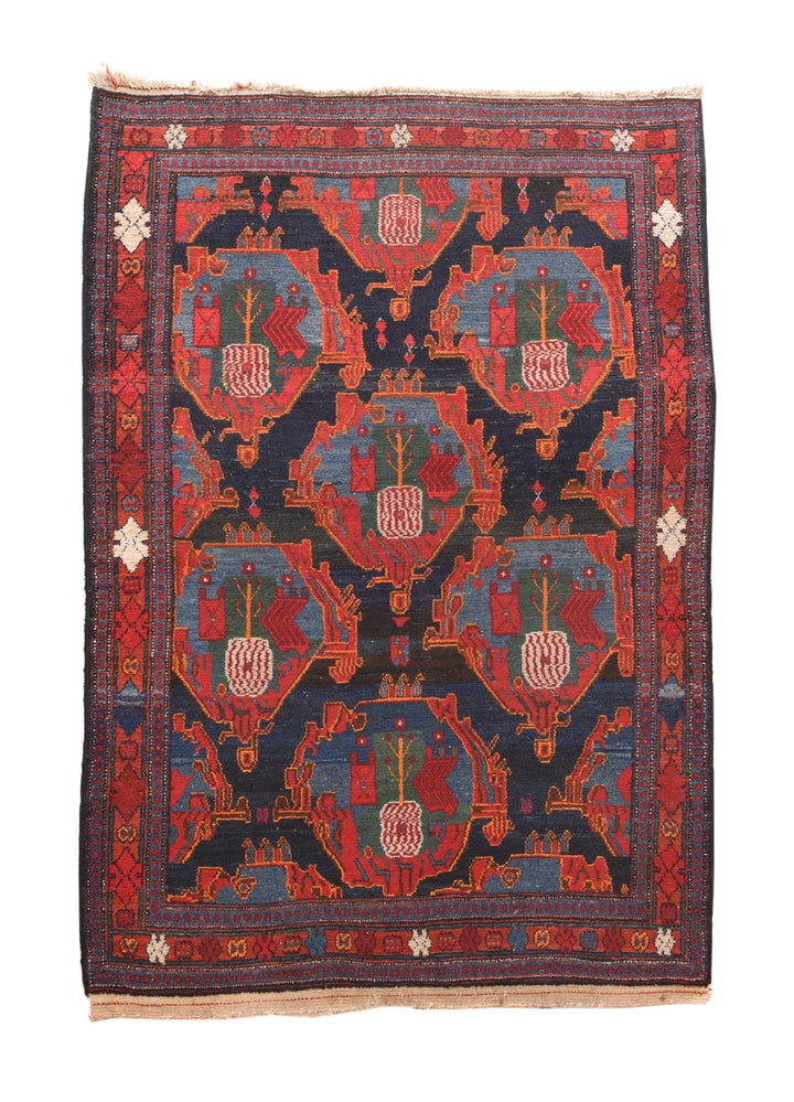 Vintage Senneh Rug 3'7'' x 5'1''