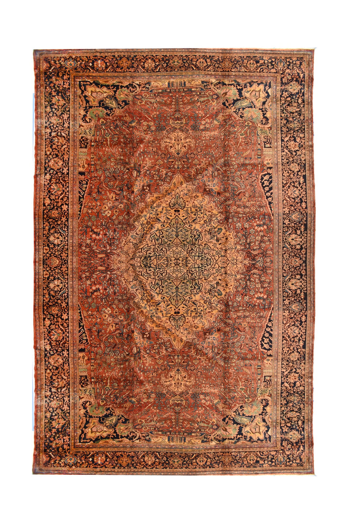 Antique Persian Farahan Sarouk Rug