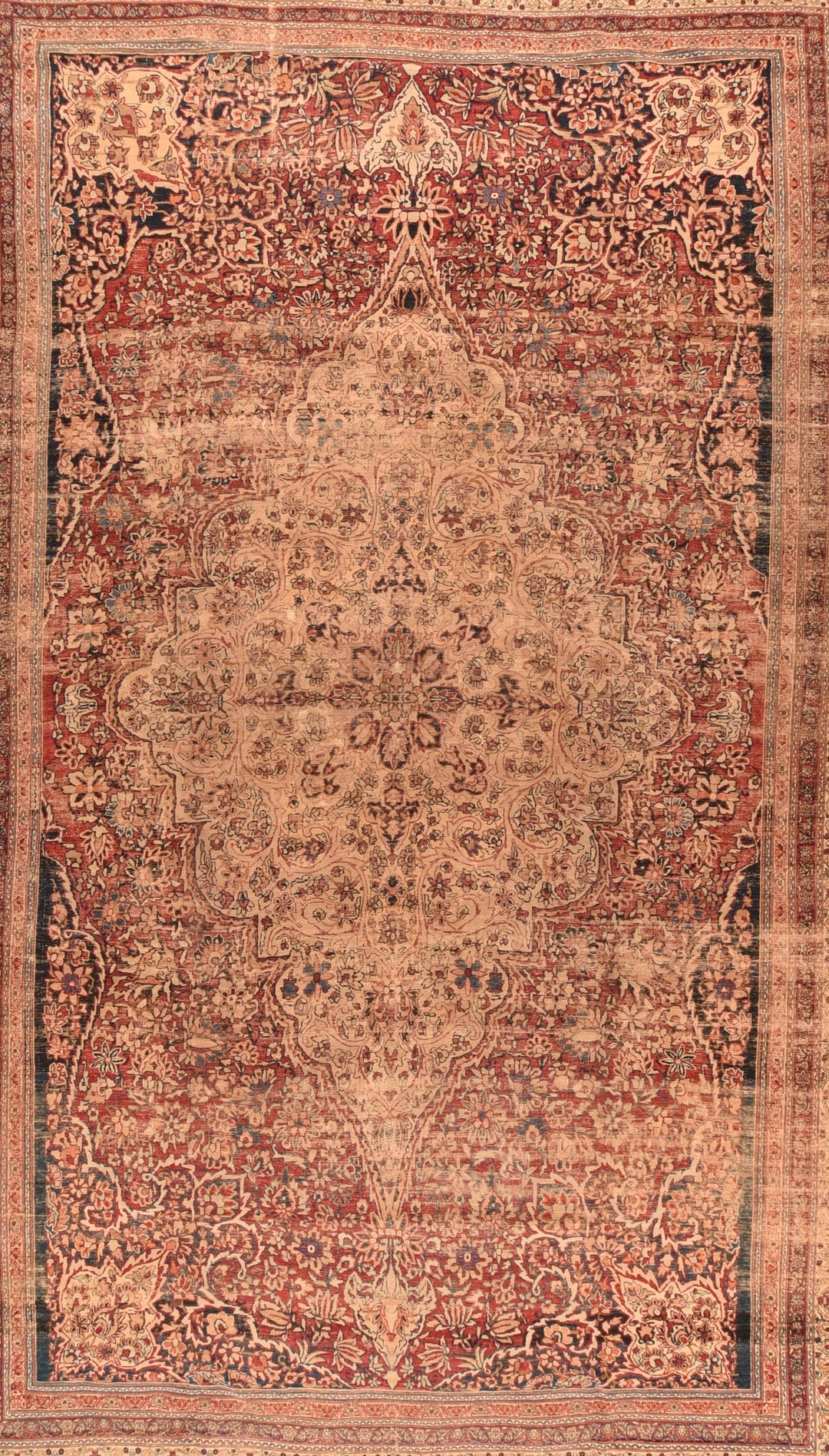 Antique Lavar Kerman Rug 12'2'' x 19'11''