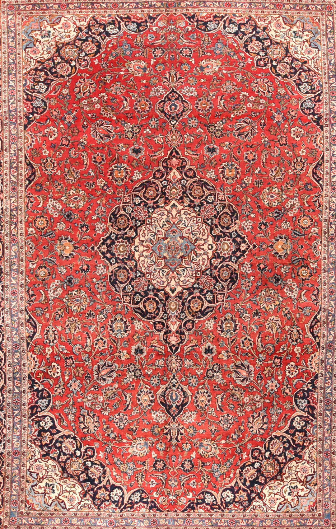 Vintage Persian Kashan Rug 9'11'' x 14'6''