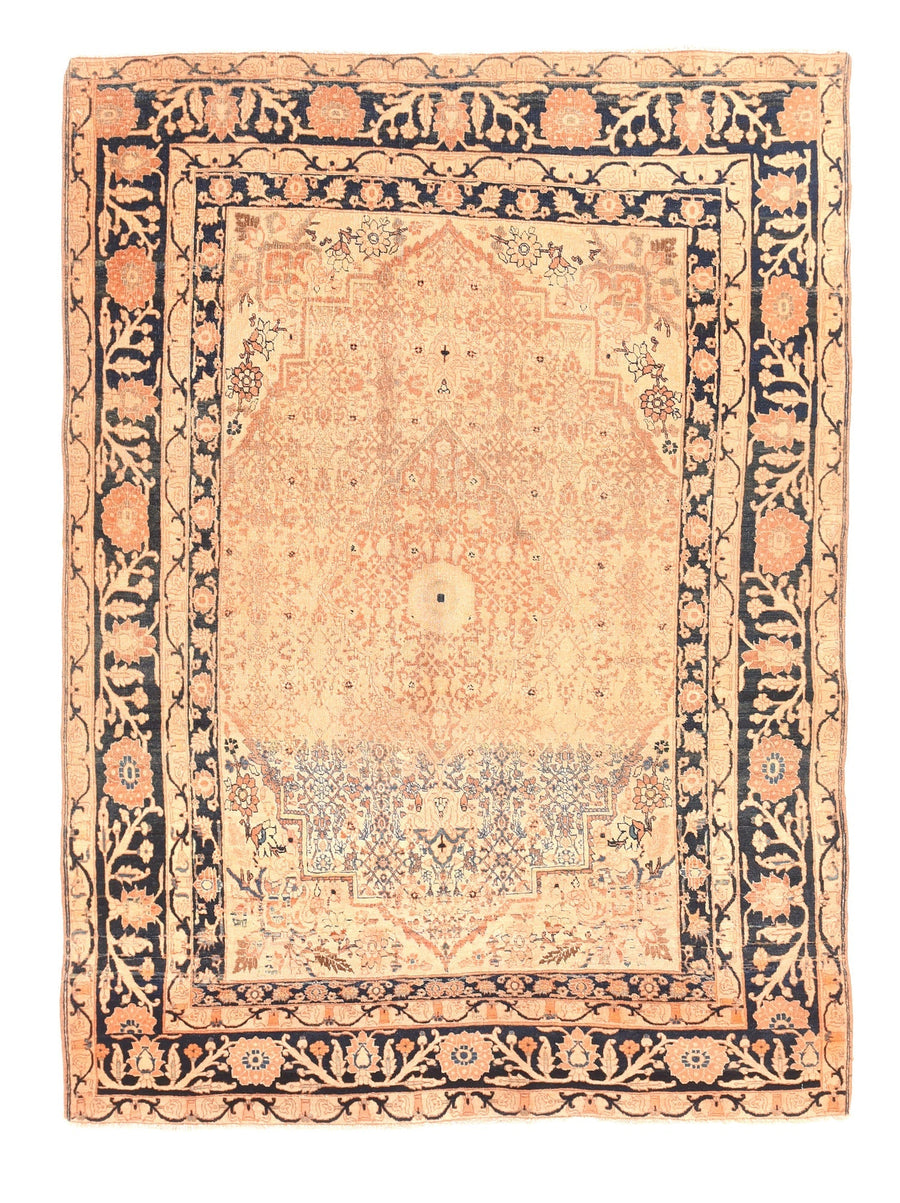 Antique Tabriz Haji Jalili Rug 4'8'' x 5'11''