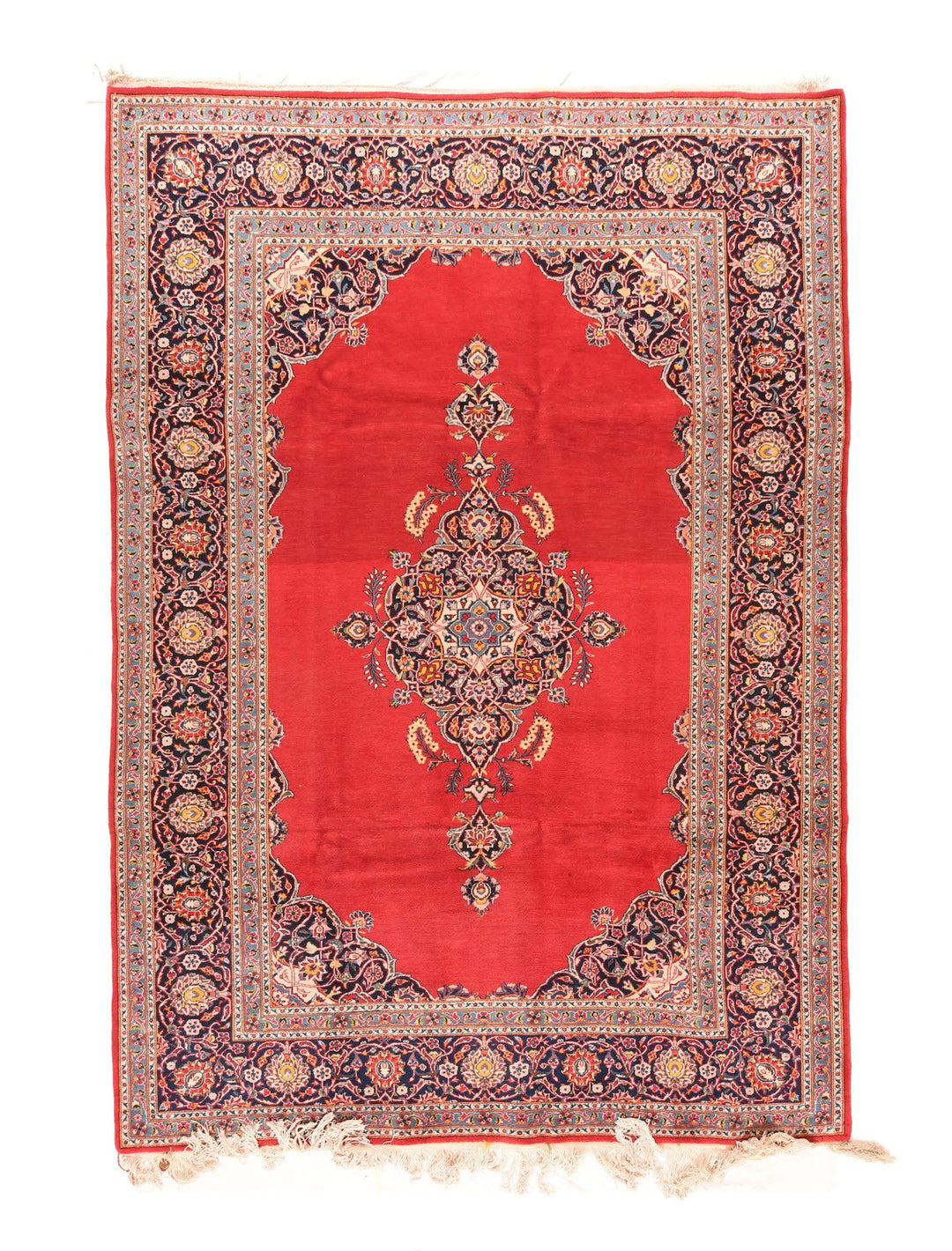 Semi Antique Persian Kashan Rug