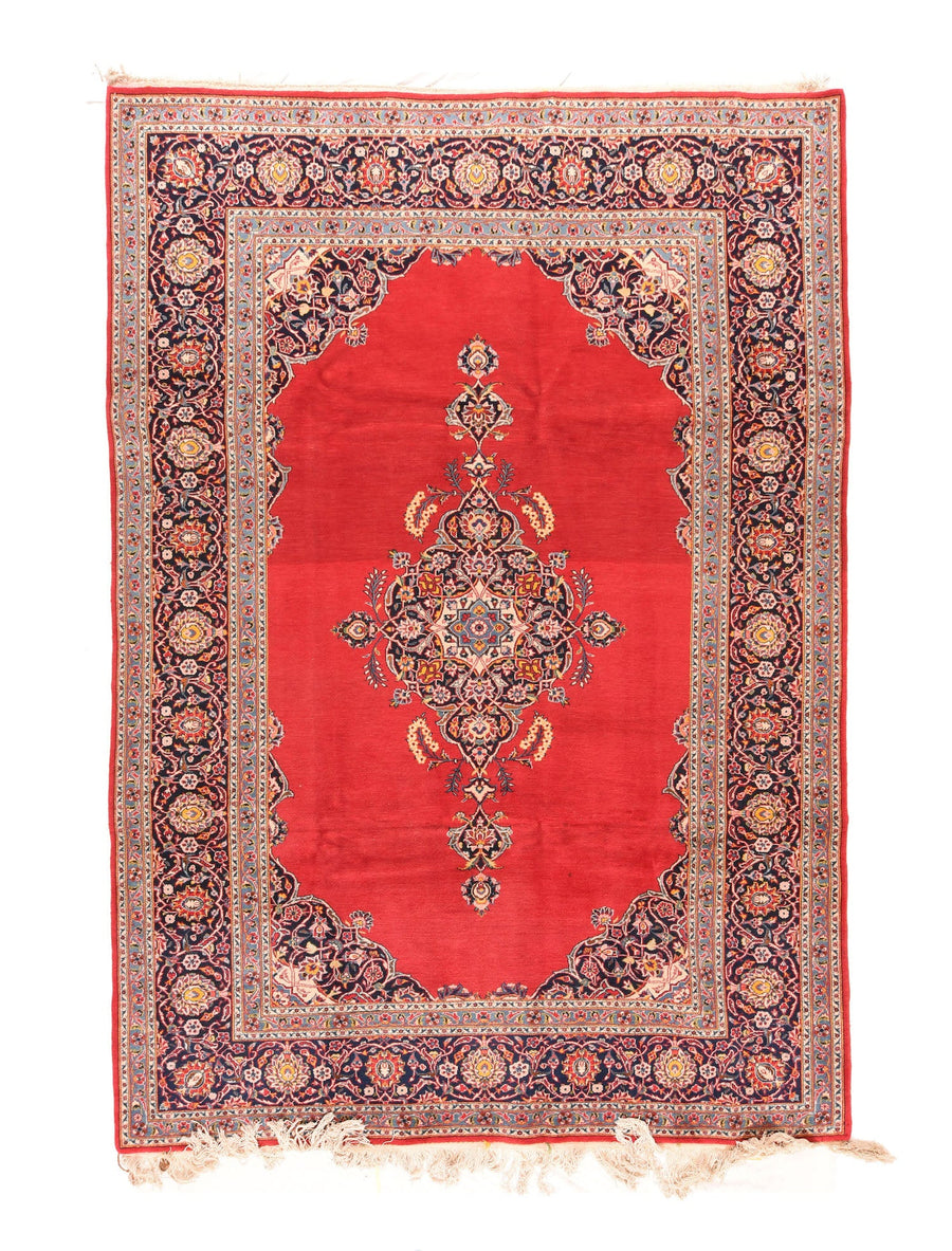 Semi Antique Persian Kashan Rug