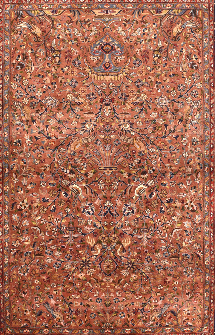 Indian Tabriz Rug 5'0" x 7'4''