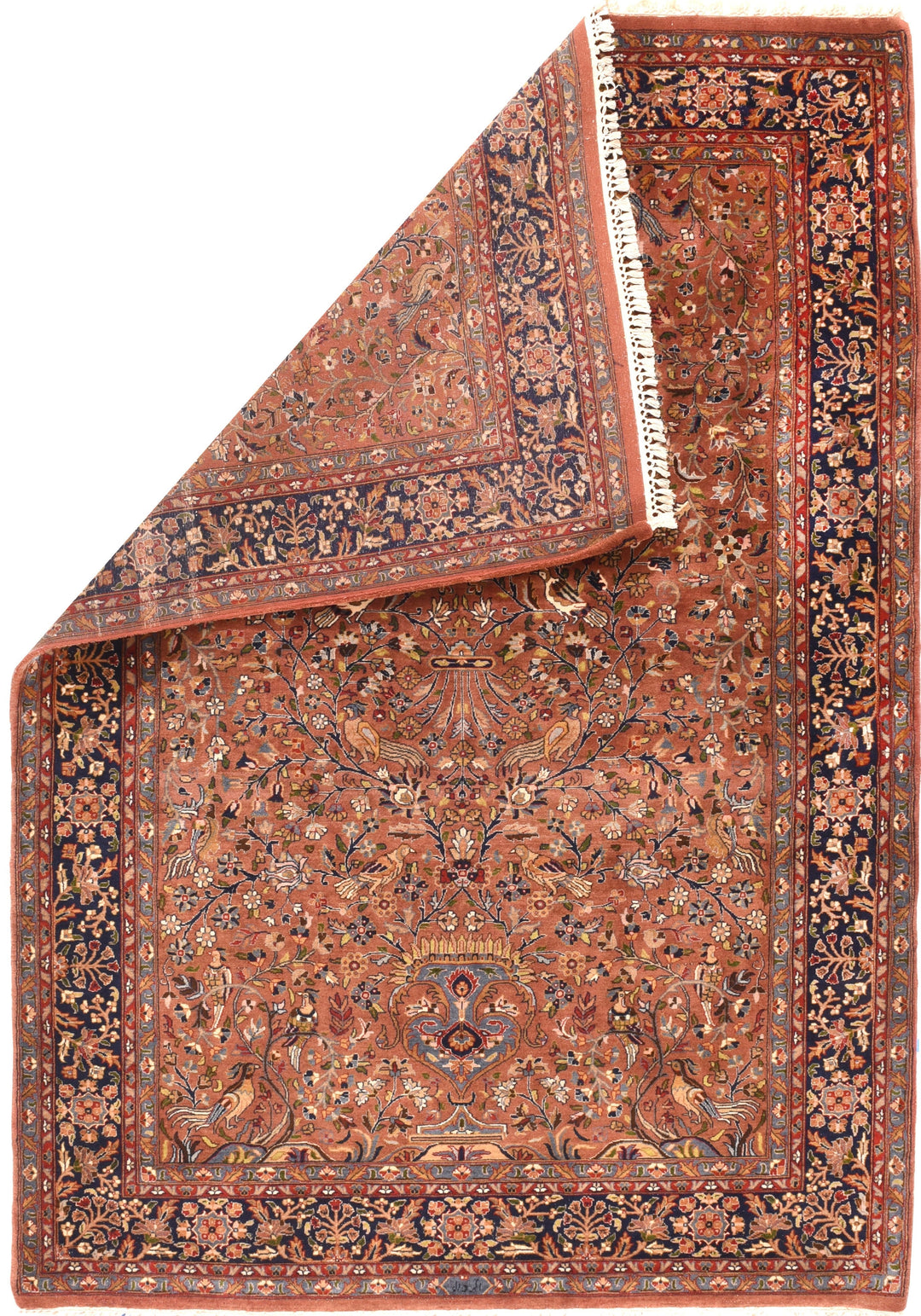 Indian Tabriz Rug 5'0" x 7'4''