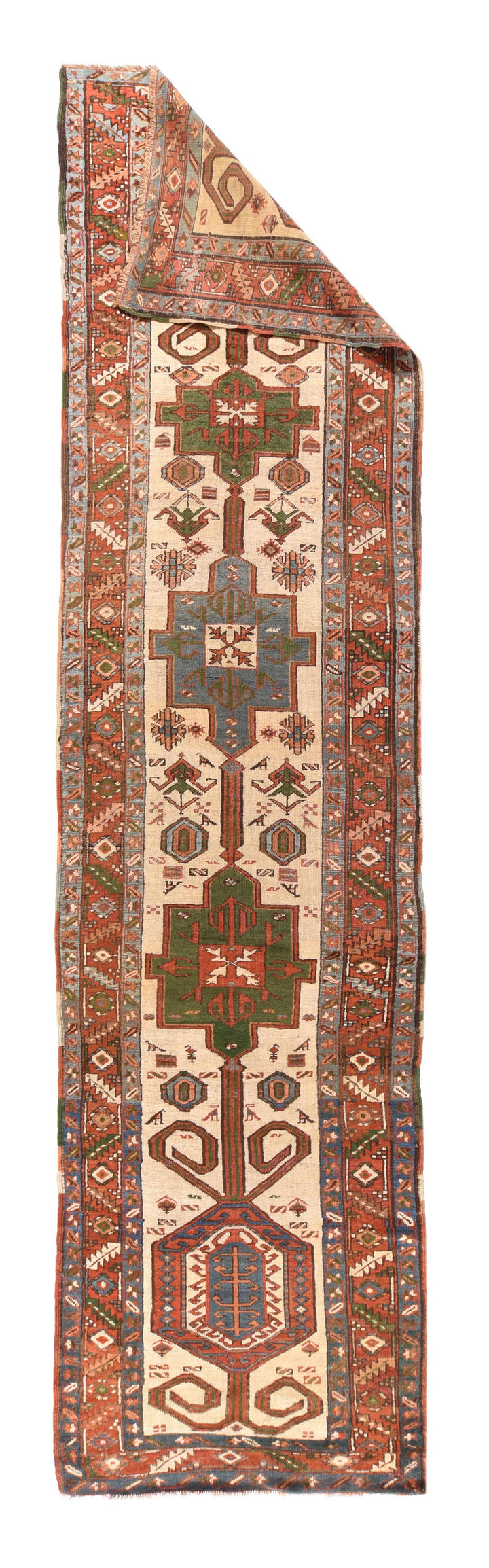 Antique Bakhshayesh Rug 3'4'' x 14'0''