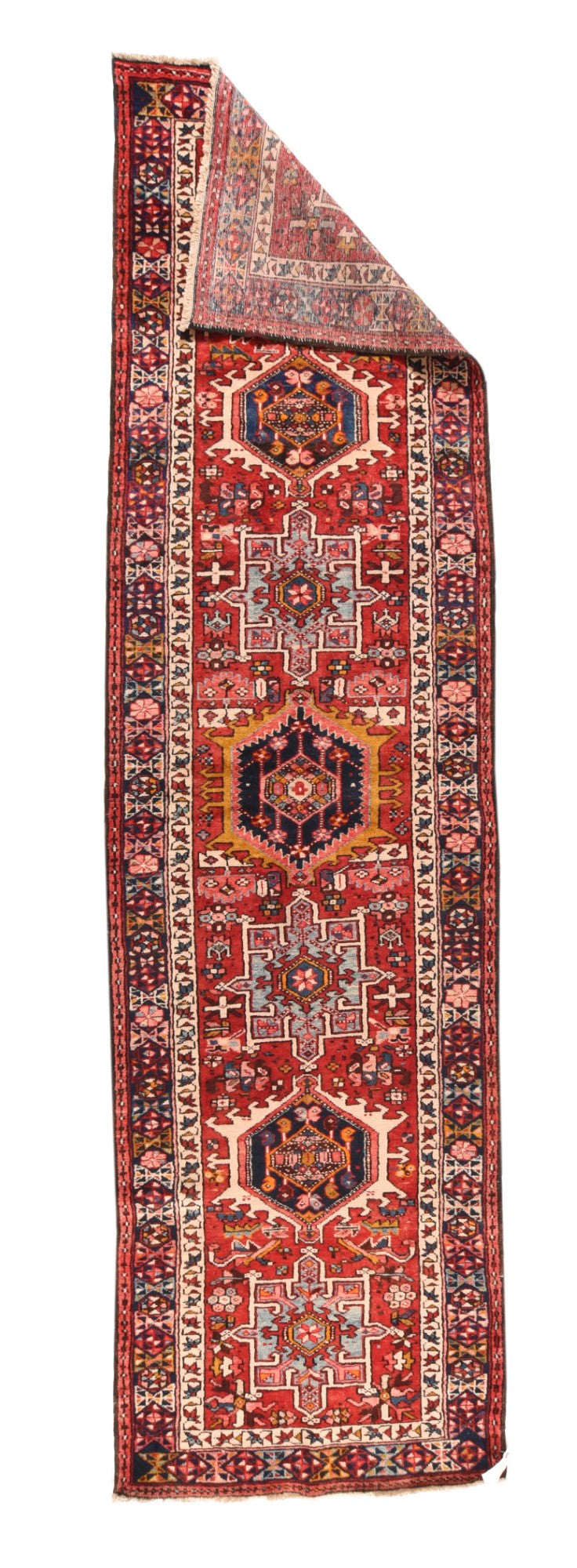 Vintage Karajeh Heriz Runner 3'10'' x 9'0"