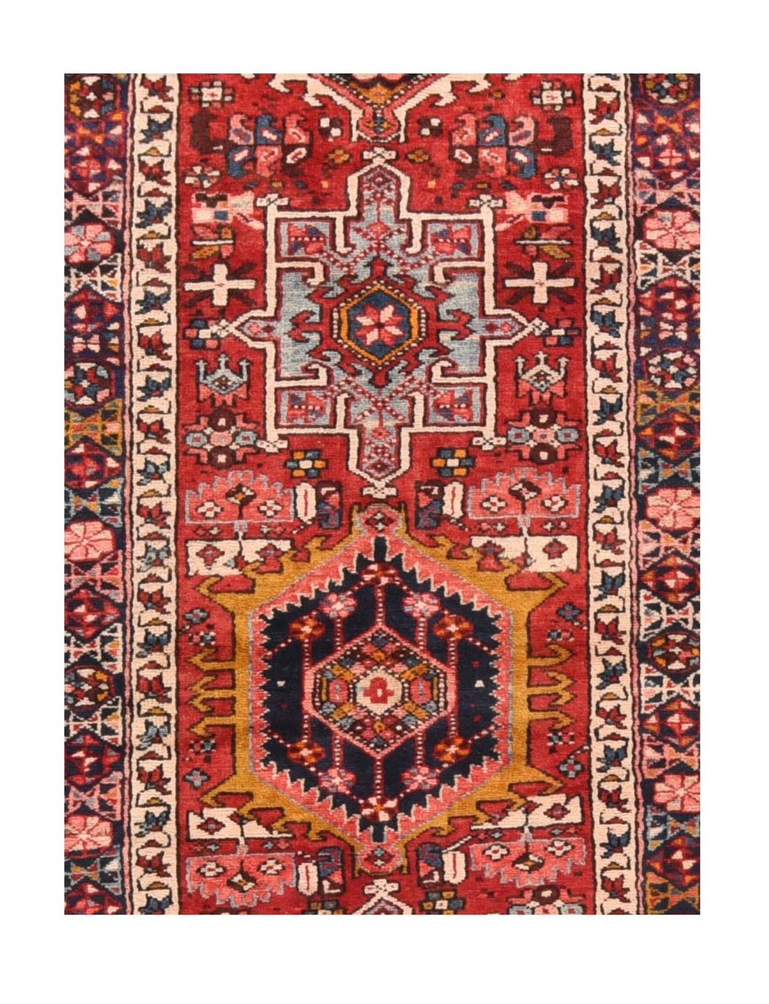 Vintage Karajeh Heriz Runner 3'10'' x 9'0"