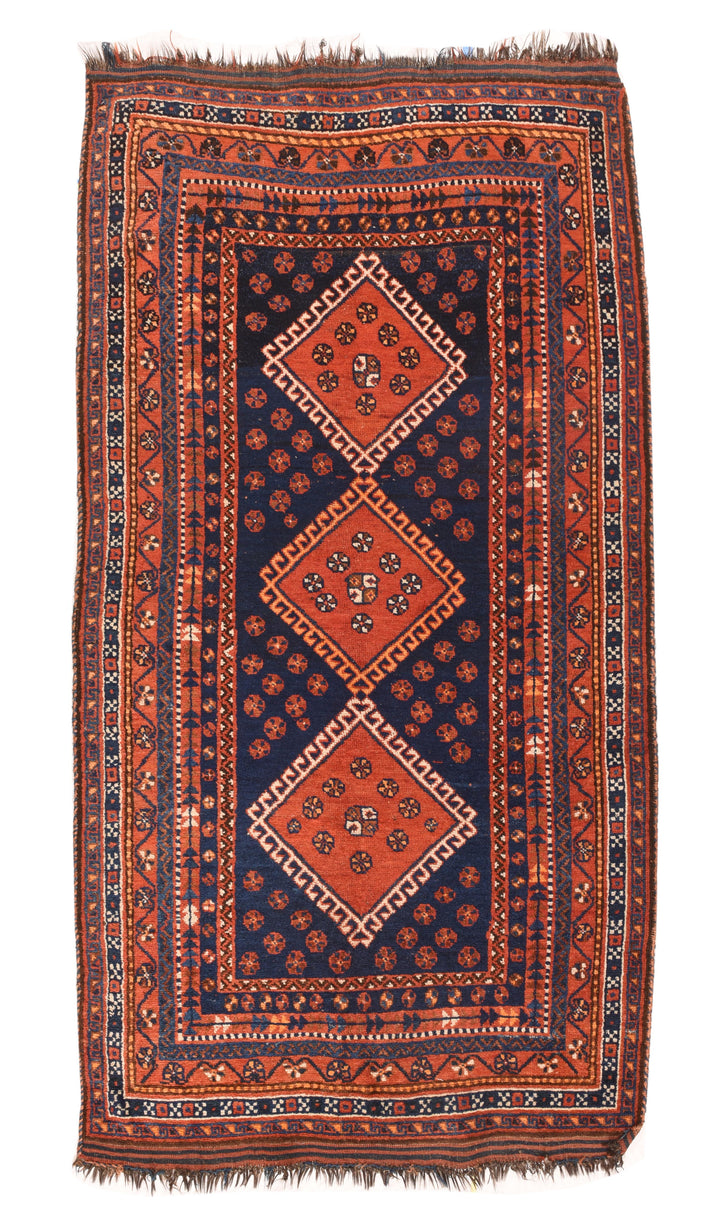 Antique Ghasghai Rug 4'5'' x 8'1''