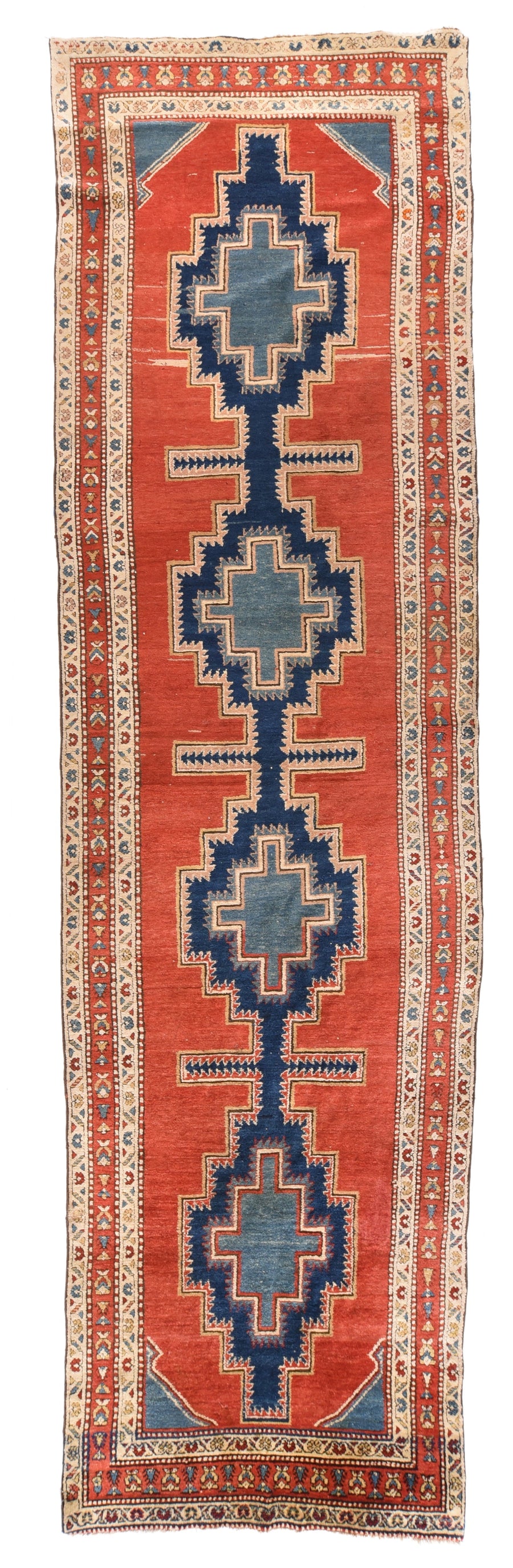 Antique Heriz Runner 3'6'' x 13'6''