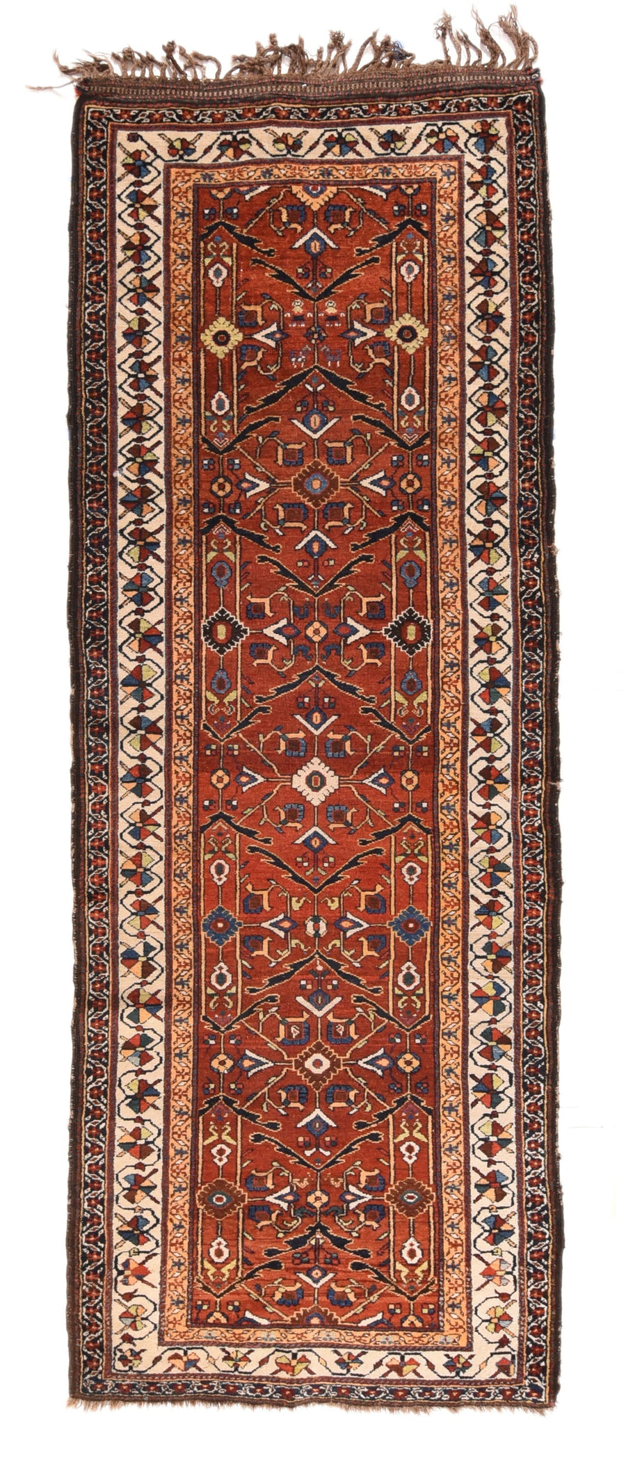 Antique Bakhtiari Rug 3'5'' x 9'6''