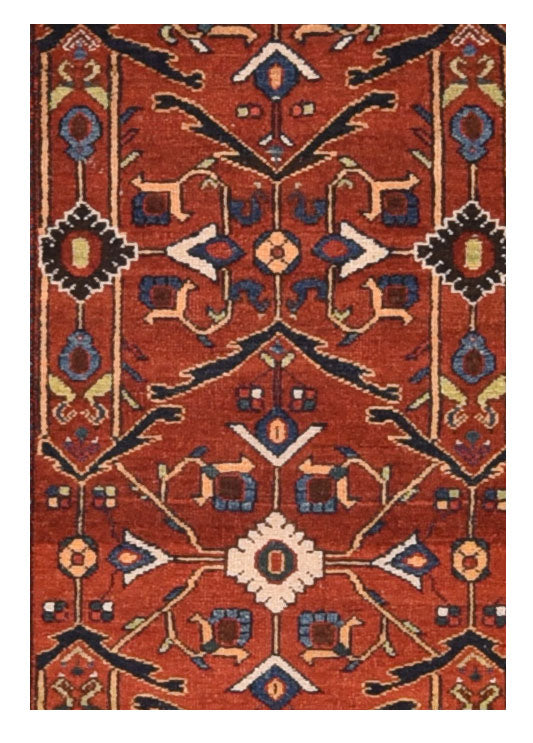 Antique Bakhtiari Rug 3'5'' x 9'6''