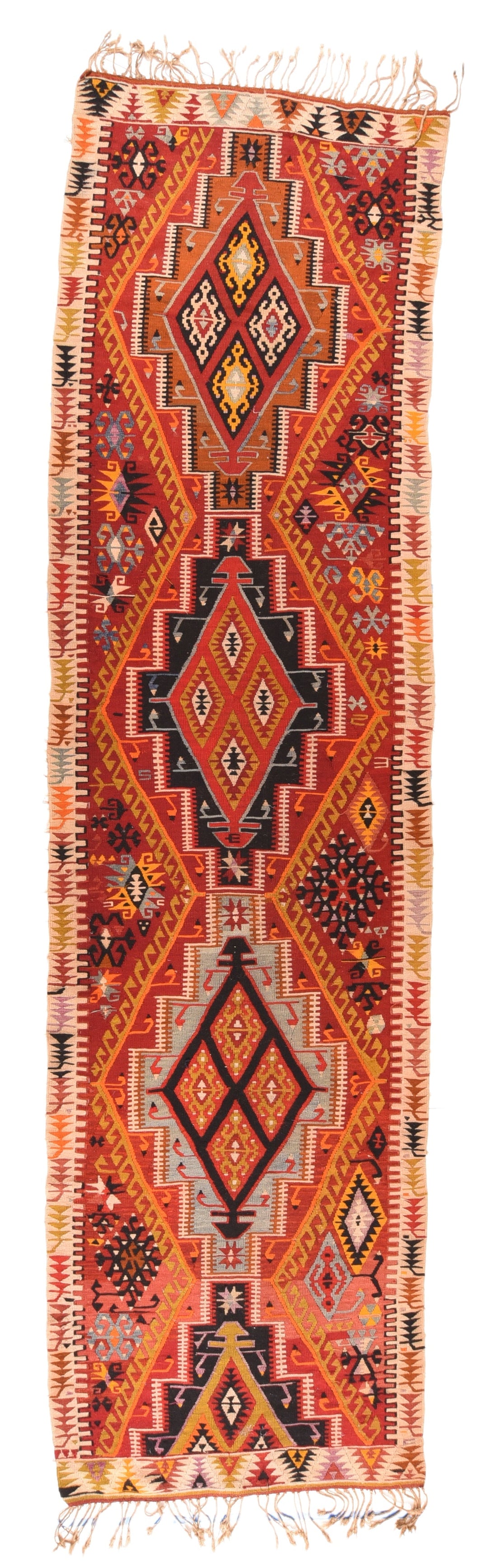 Vintage Kilim Rug 3'7'' x 13'5''