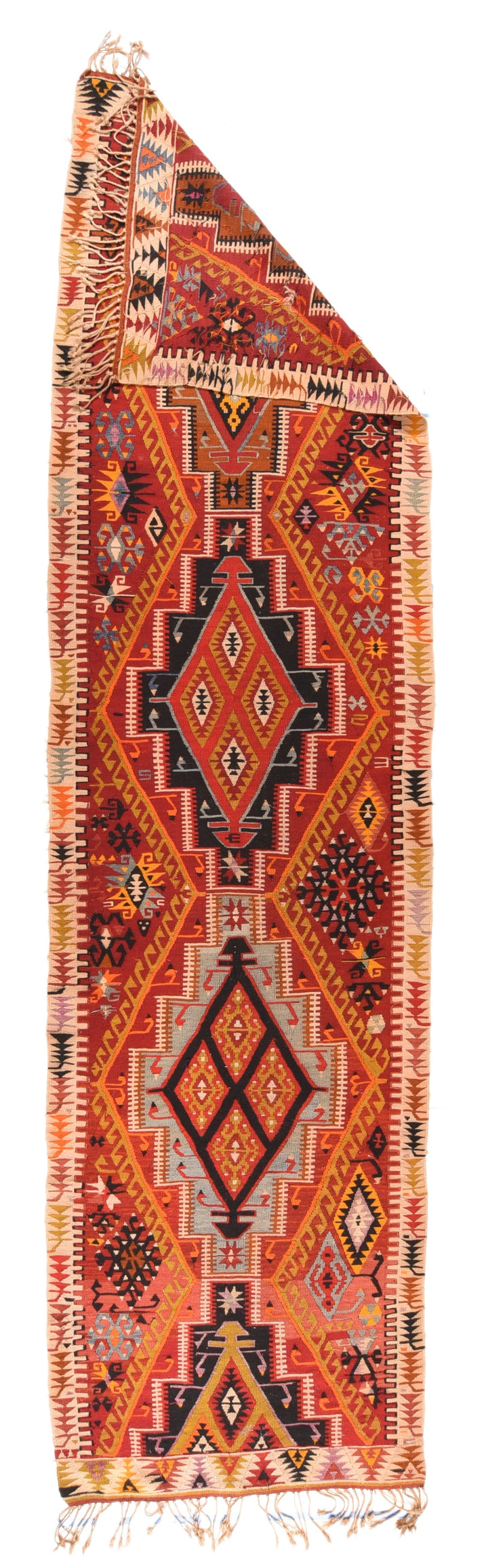 Vintage Kilim Runner 3'7'' x 13'5''