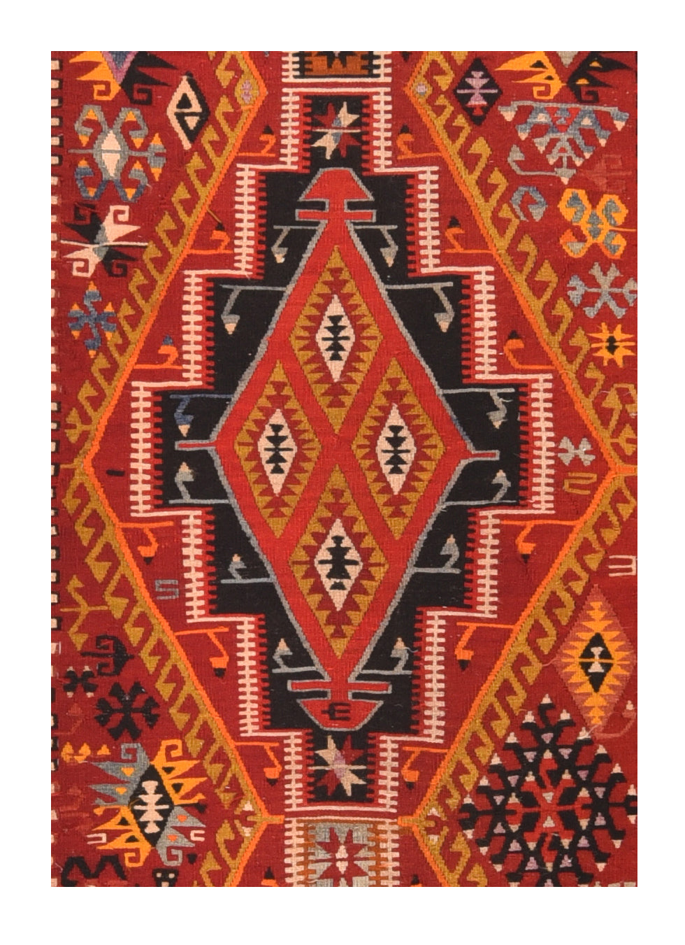 Vintage Kilim Runner 3'7'' x 13'5''