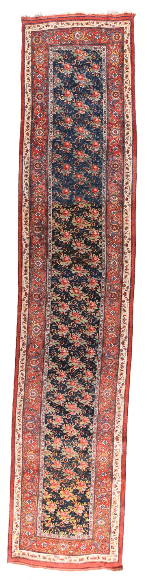 Antique Bidjar Halvaie Runner 3'9'' x 18'2''