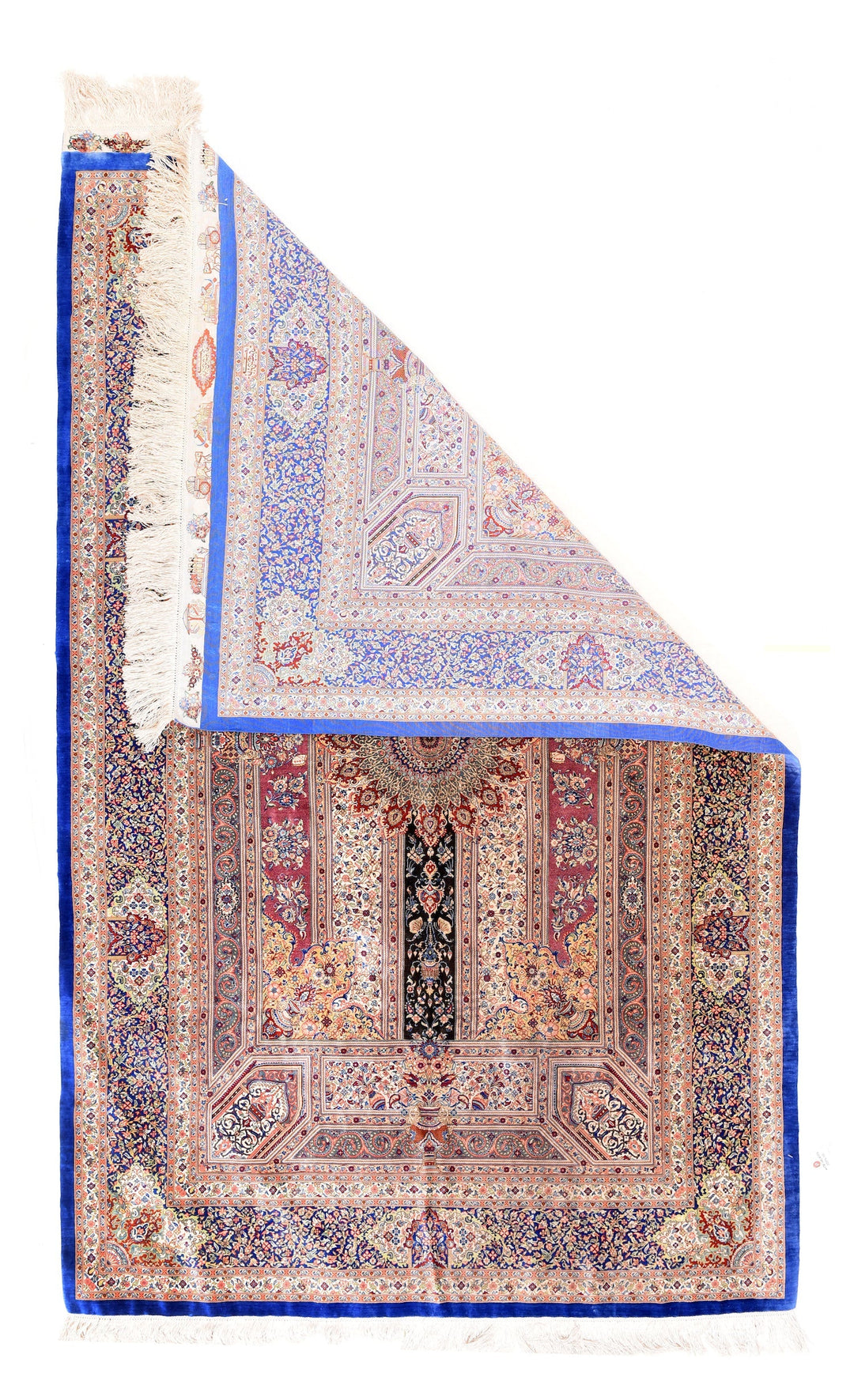 Fine Persian Silk Qum Signed Jamshidi Rug 4'4'' x 6'11''