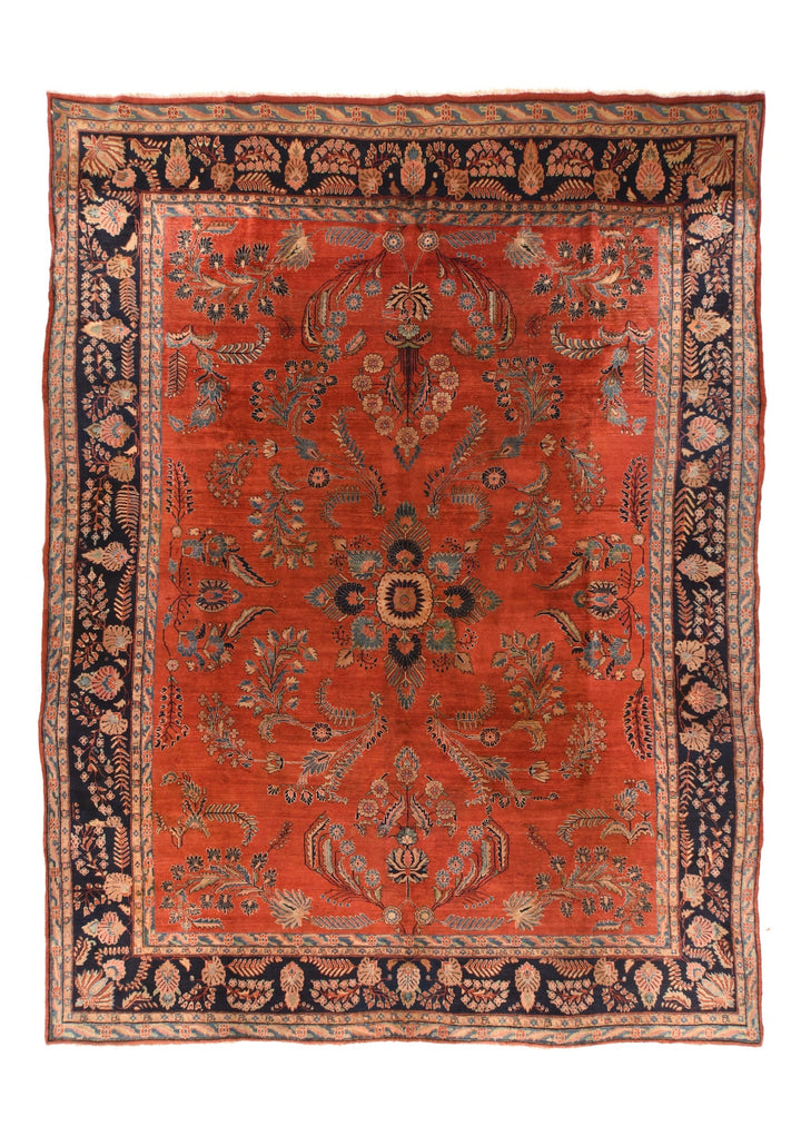 Antique Sarouk Mohajeran Rug 10'8'' x 12'10''