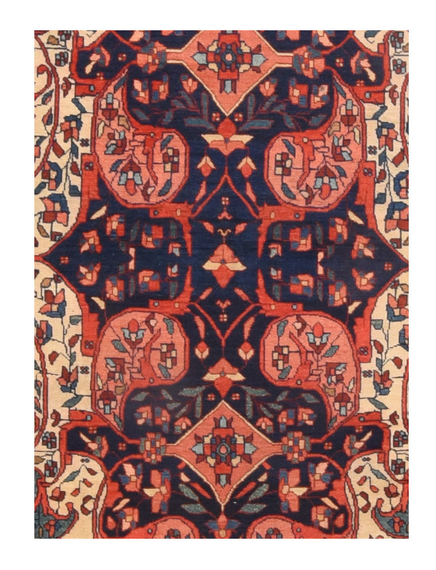 Antique Sarouk Rug 4'1'' x 6'9''