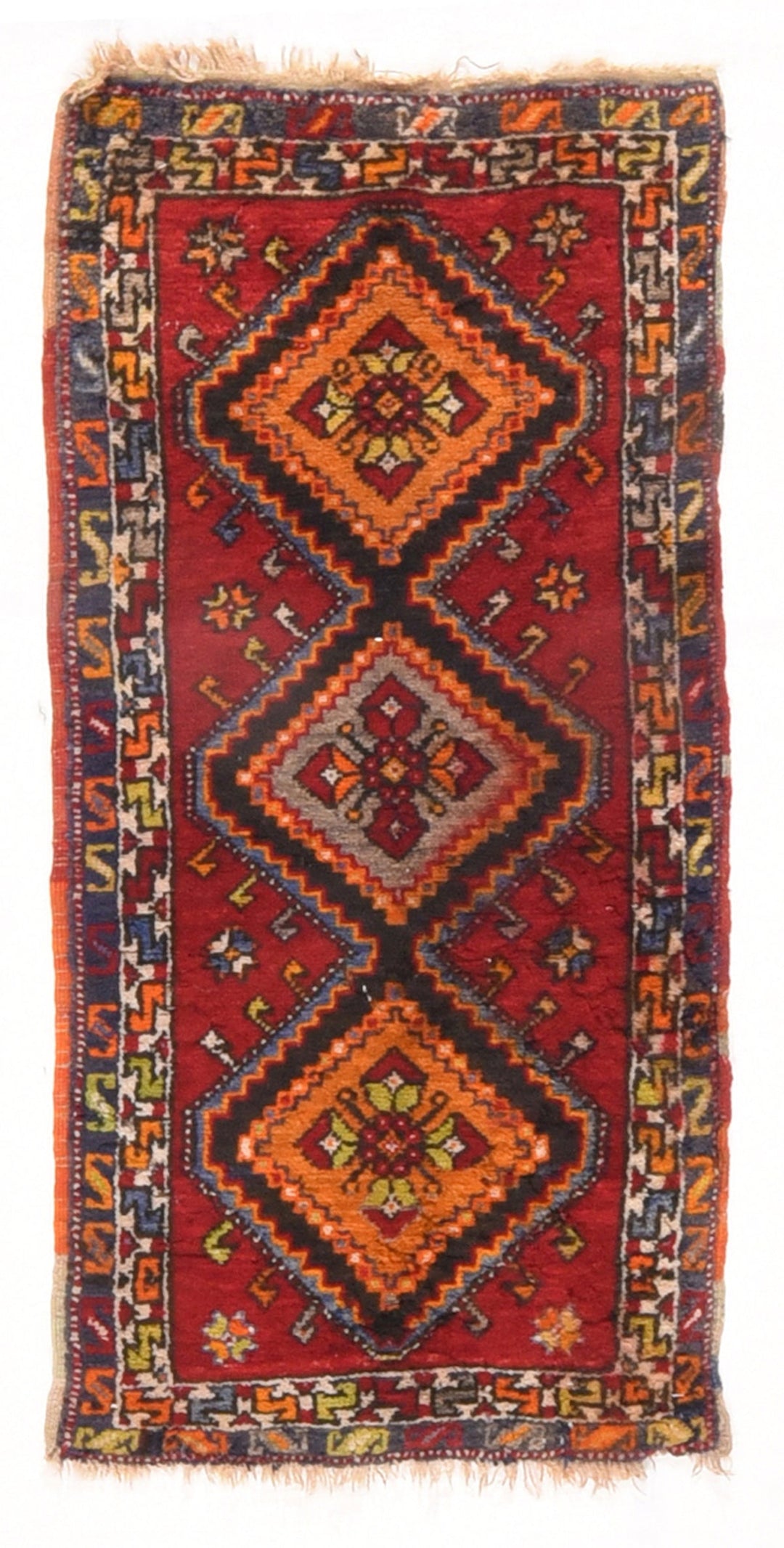 Vintage Oushak Rug 1'8'' x 3'7''