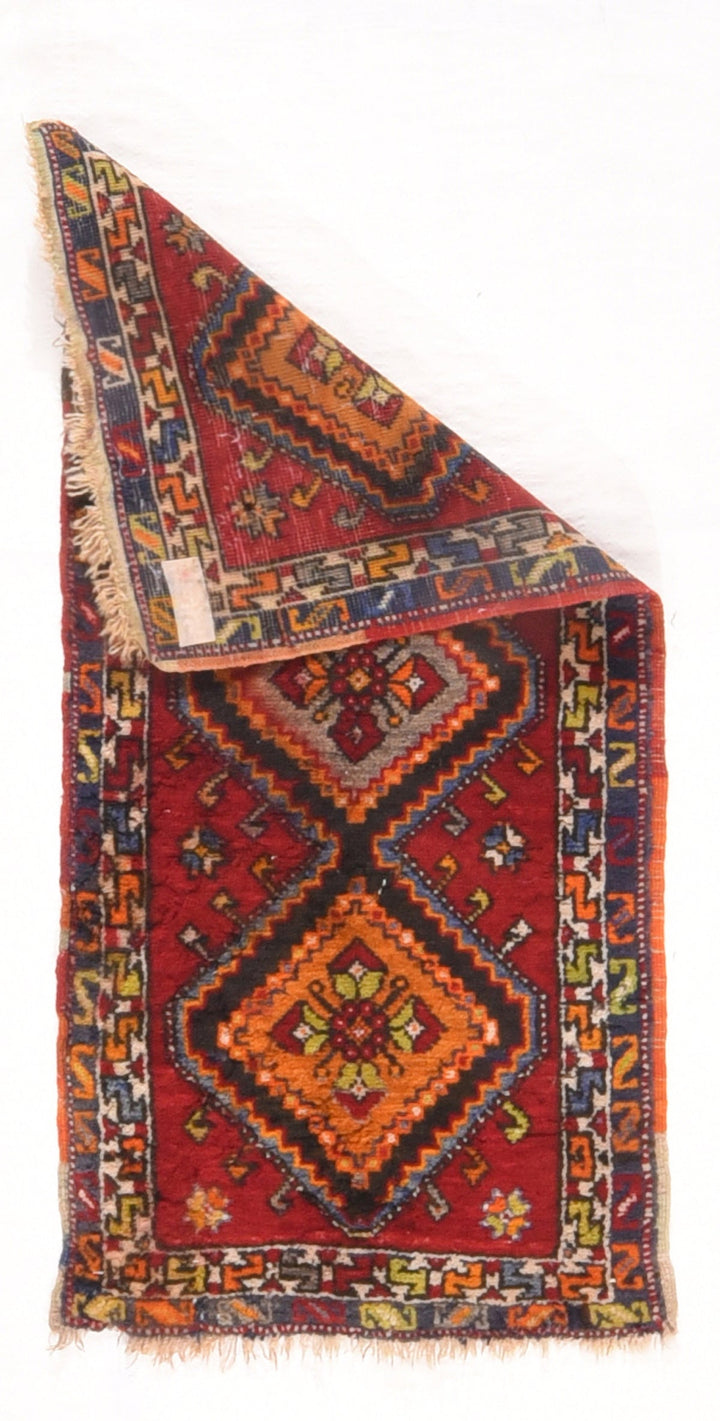 Vintage Oushak Rug 1'8'' x 3'7''