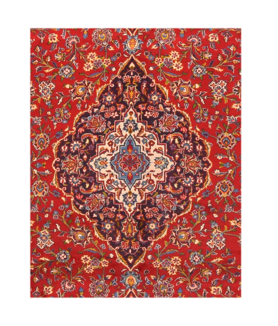 Vintage Persian Kashan Rug 9'11'' x 14'3''