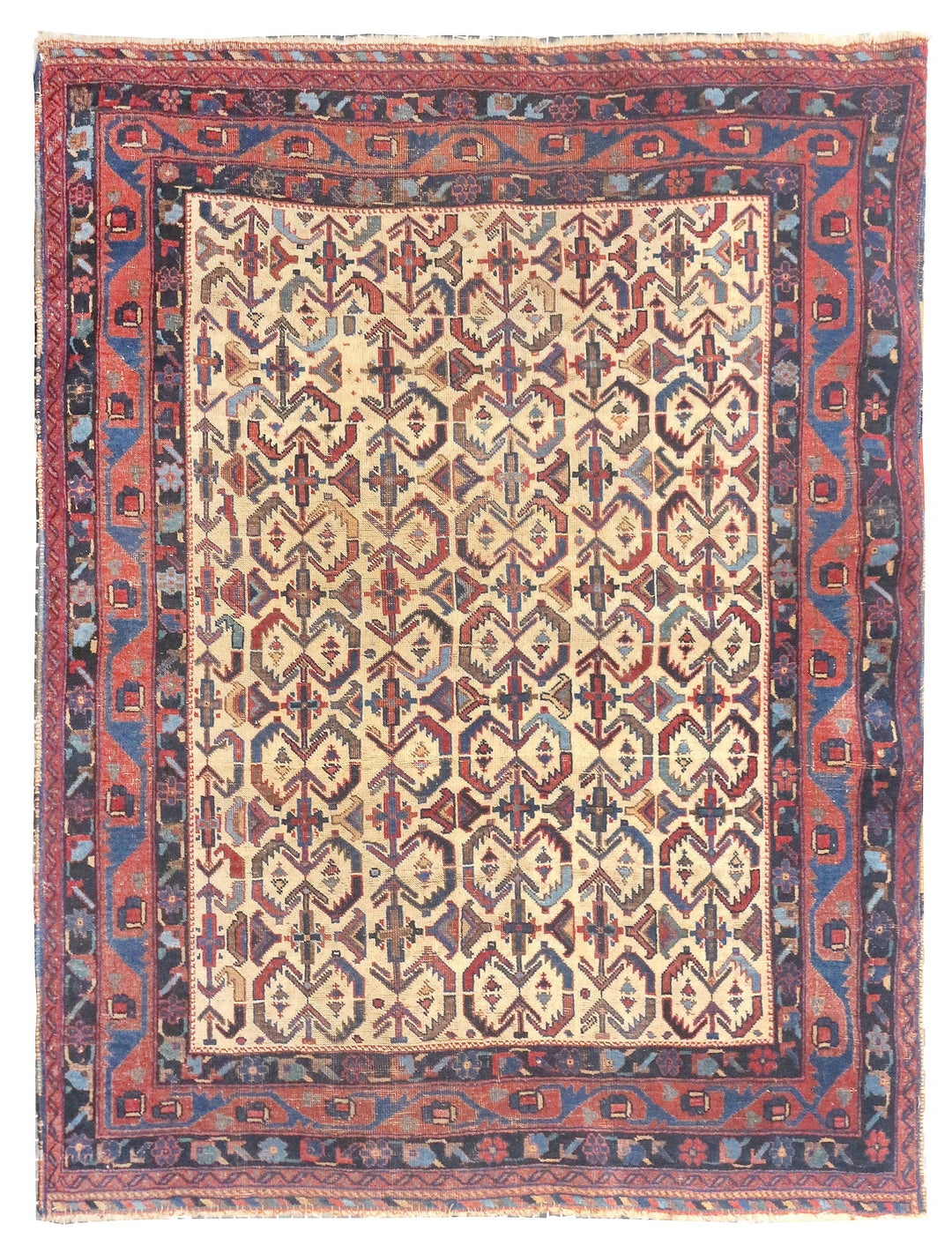 Antique Tribal Afshar Rug 4'0'' x 4'6''