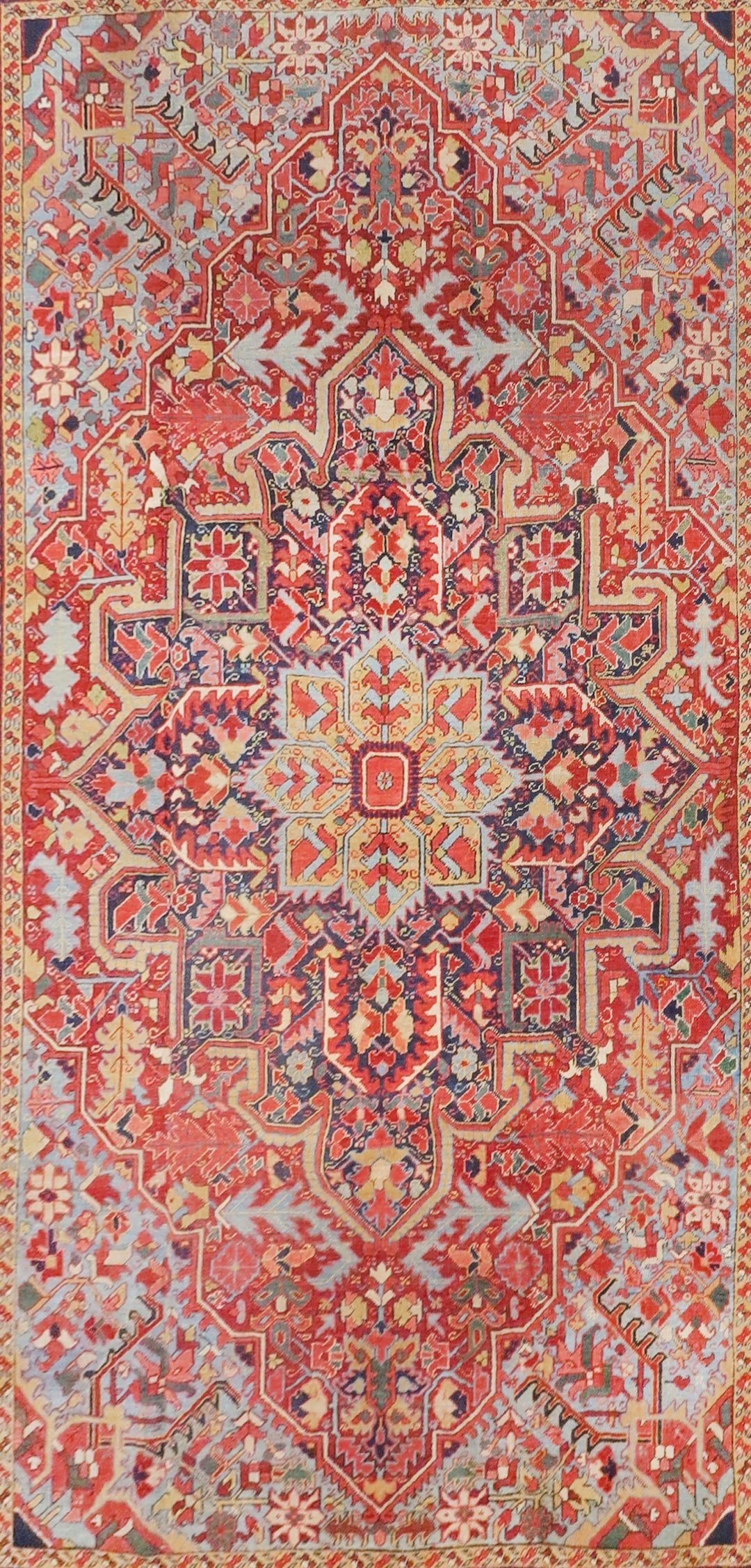 Antique Persian Heriz Serapi Rug 9'4'' x 12'1''