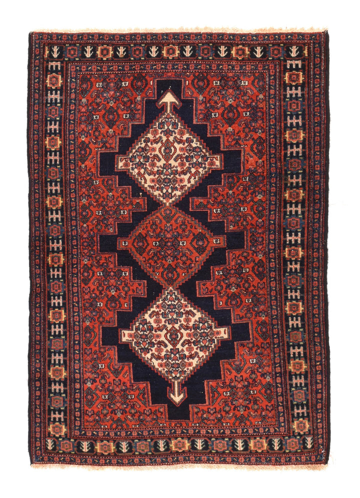 Antique Senneh Rug 3'5'' x 4'9''