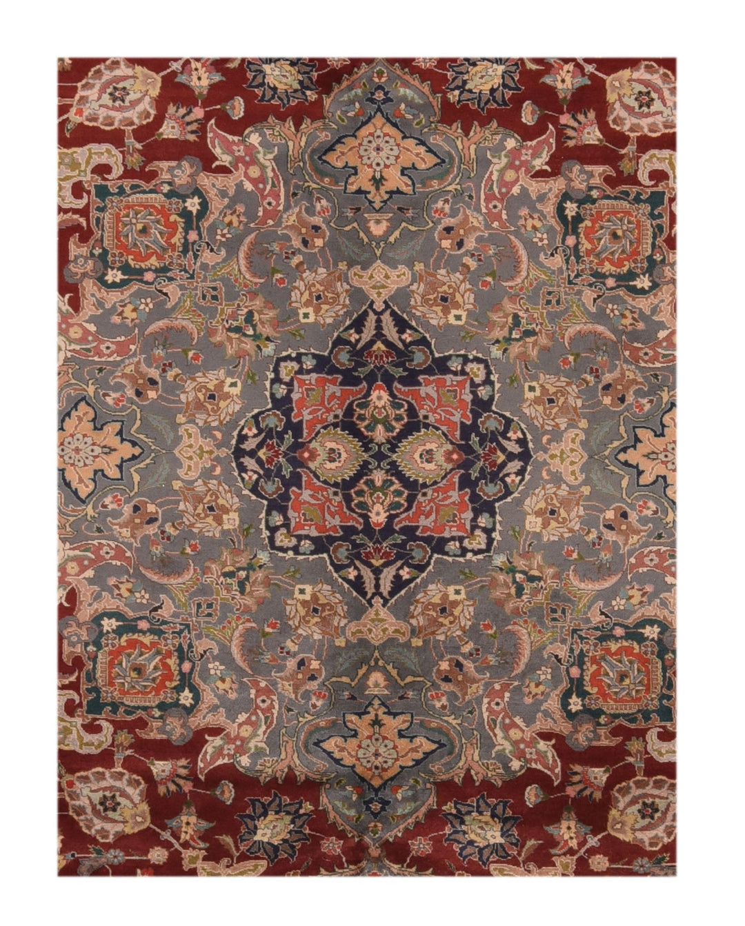 Extremely Fine Persian Tabriz Woven by the Artist Master Weaver Rug 8'2'' x 11'0"