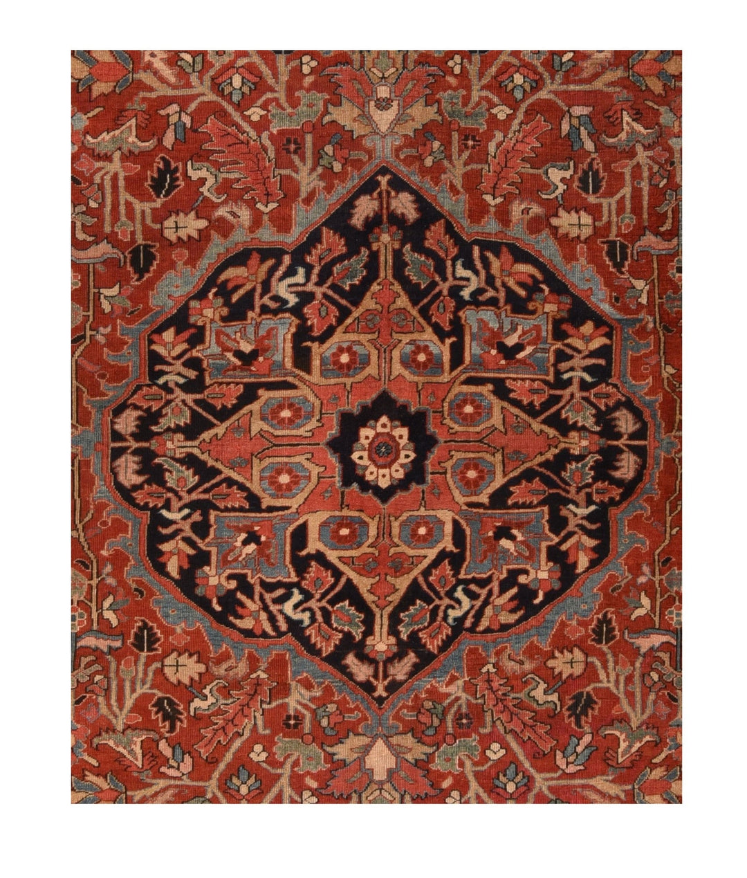 Antique Heriz Serapi Rug 8'9'' x 12'6''