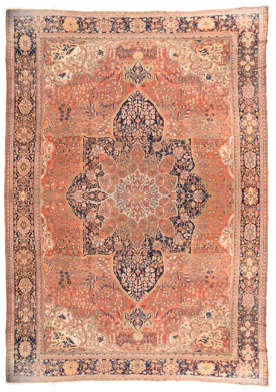 Antique Farahan Sarouk Rug 13'2'' x 19'