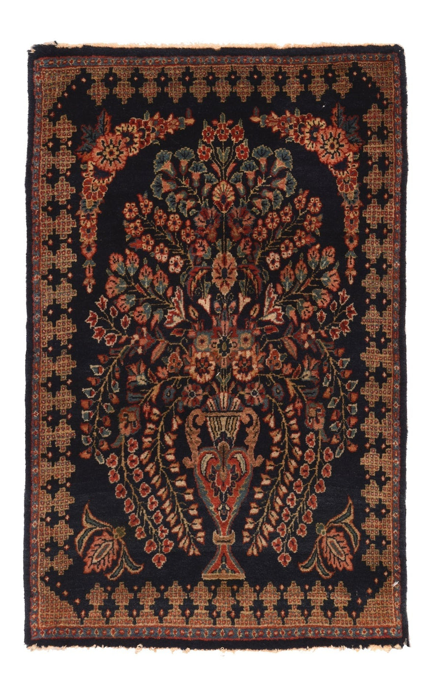 Vintage Kashan Rug 1'9'' x 2'10''