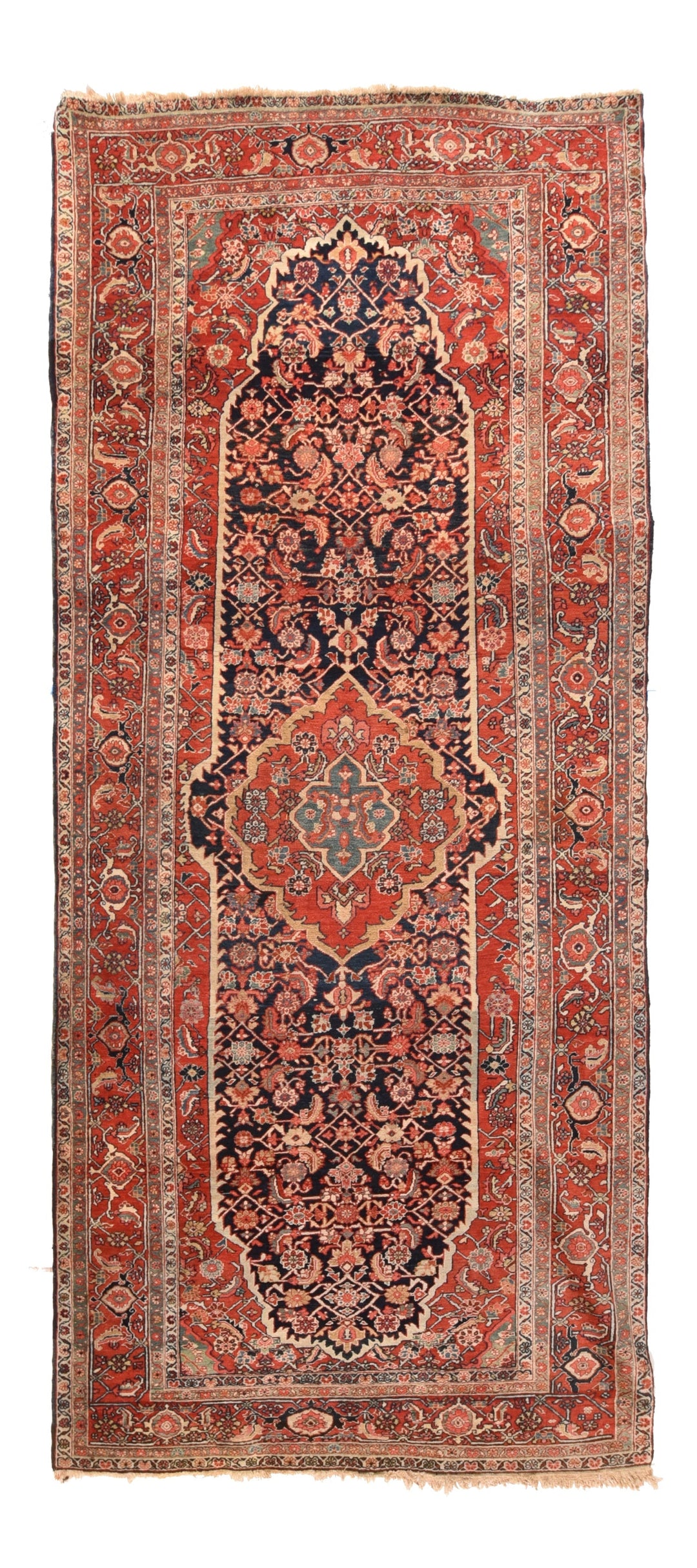 Antique Heriz Serapi Rug 5'0'' x 11'6''