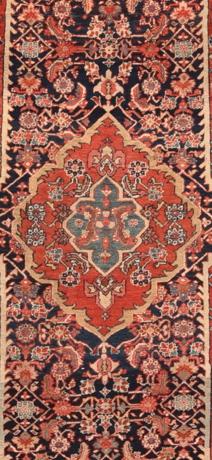 Antique Heriz Serapi Rug 5'0'' x 11'6''