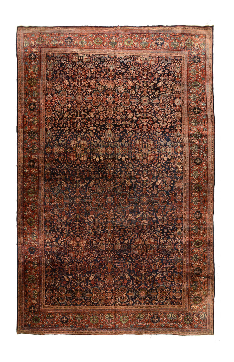 Antique Sarouk Rug 12'2'' x 17'11''