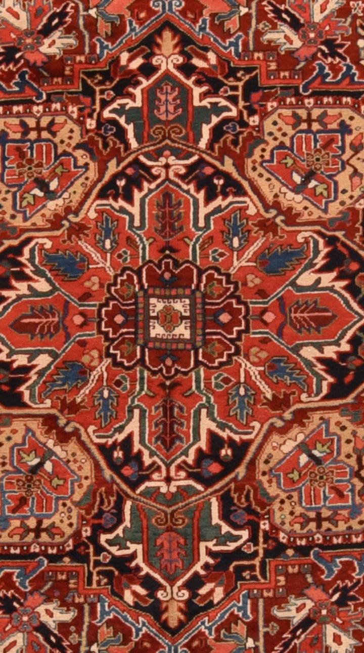 Vintage Heriz Rug 9'7'' x 12'10''