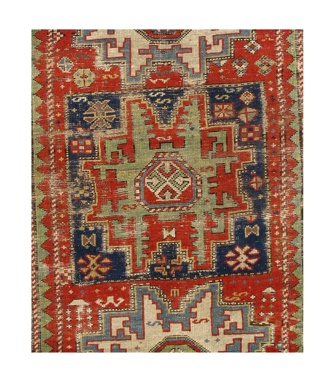 Antique Lezgi Rug 4'0'' x 6'9''