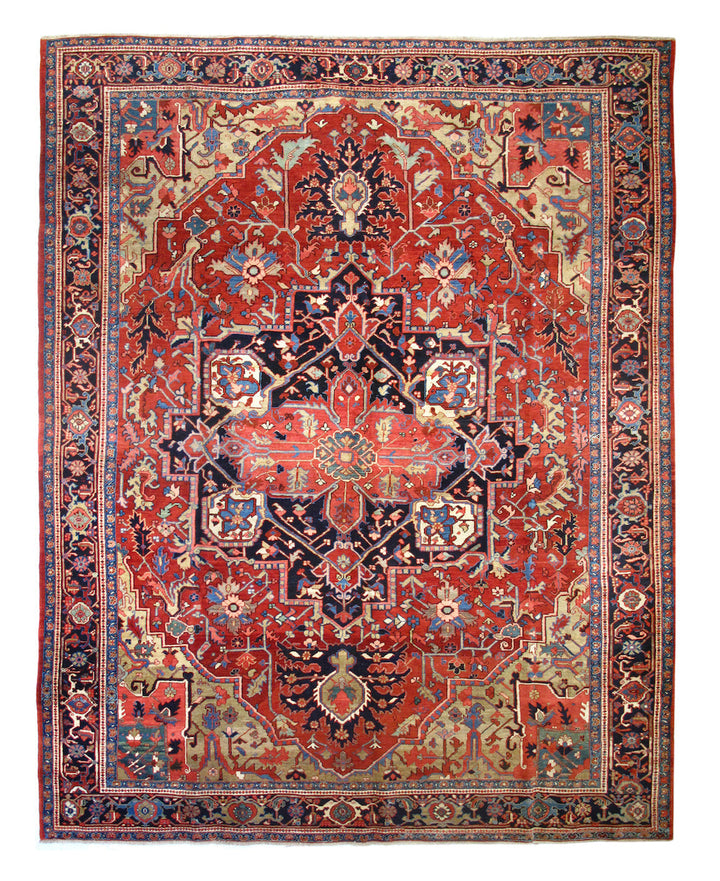 Antique Heriz Rug 9'2'' x 11'8''