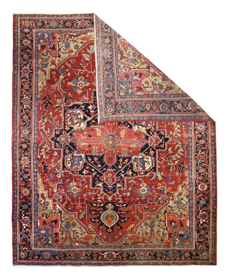 Antique Heriz Rug 9'2'' x 11'8''